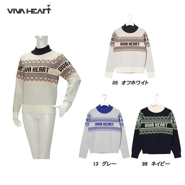 ビバハート VIVA HEART レディース 秋冬 フェアアイルジャガードニット