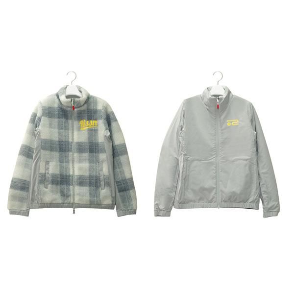 ROSASEN アウター 蓄熱 保温 撥水チェック柄ボアリバーシブルベスト ROSASEN アウター 蓄熱 保温 撥水チェック柄ボアリバーシブルベスト