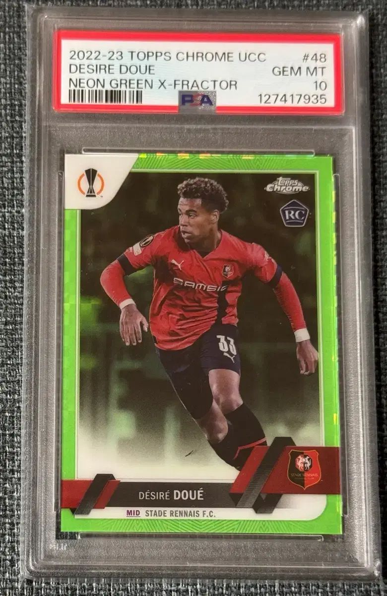 デュエ RC ネオン グリーン X-Fractor PSA 10