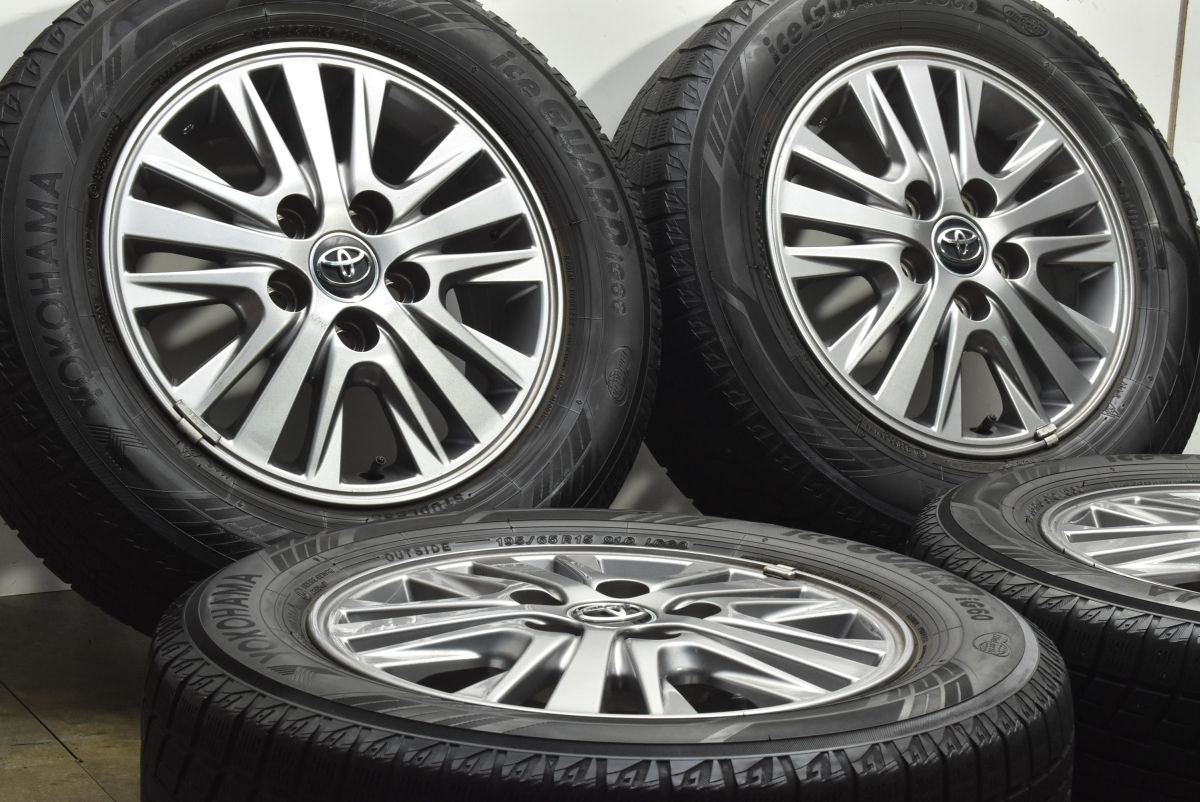 交換用に トヨタ 80 エスクァイア 15 in 6 J 50 PCD 114.3 ヨコハマ アイスガード iG 60 195|65 R ノア ヴォクシー 流用