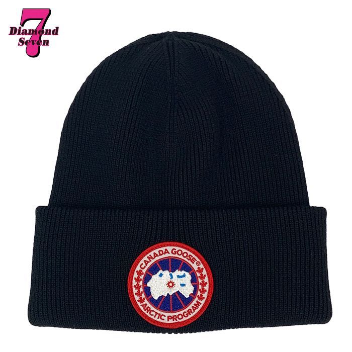 中古】CANADA GOOSE カナダグース アークティック トゥック ニット帽