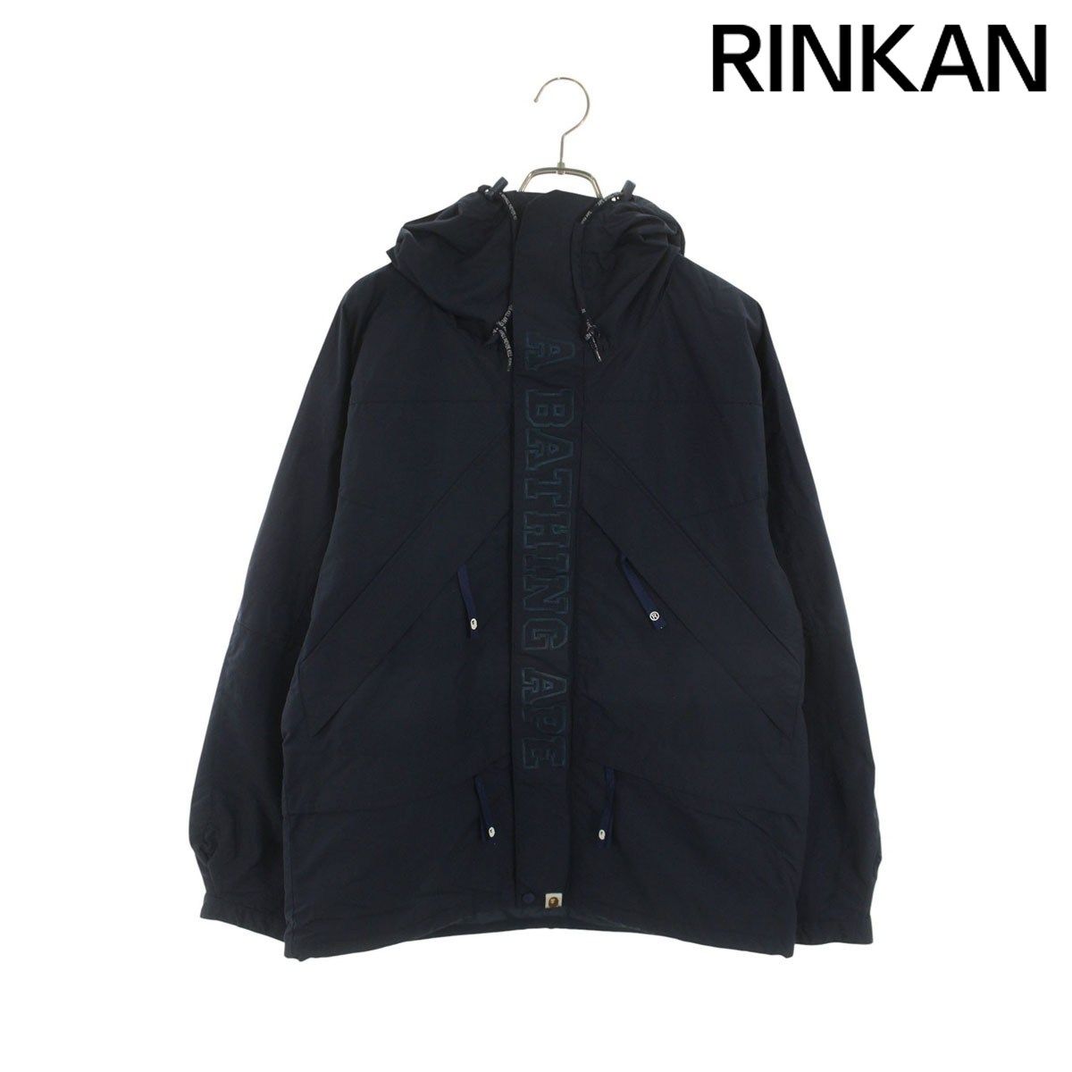 アベイシングエイプ ロゴ刺繍ナイロンジップアップブルゾン メンズ XL