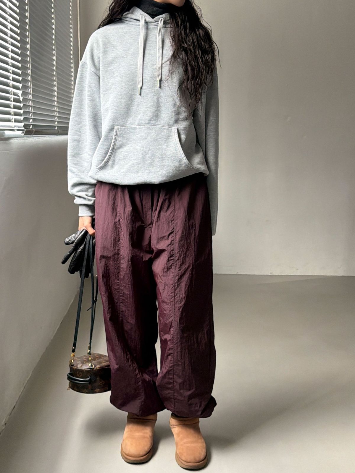  25 FW ヒーティング ダウン ダブル 裏地 フリース ジョガー スノー パンツ 暖かい 3217 ジョガーパンツ スウェットパンツ パンツ