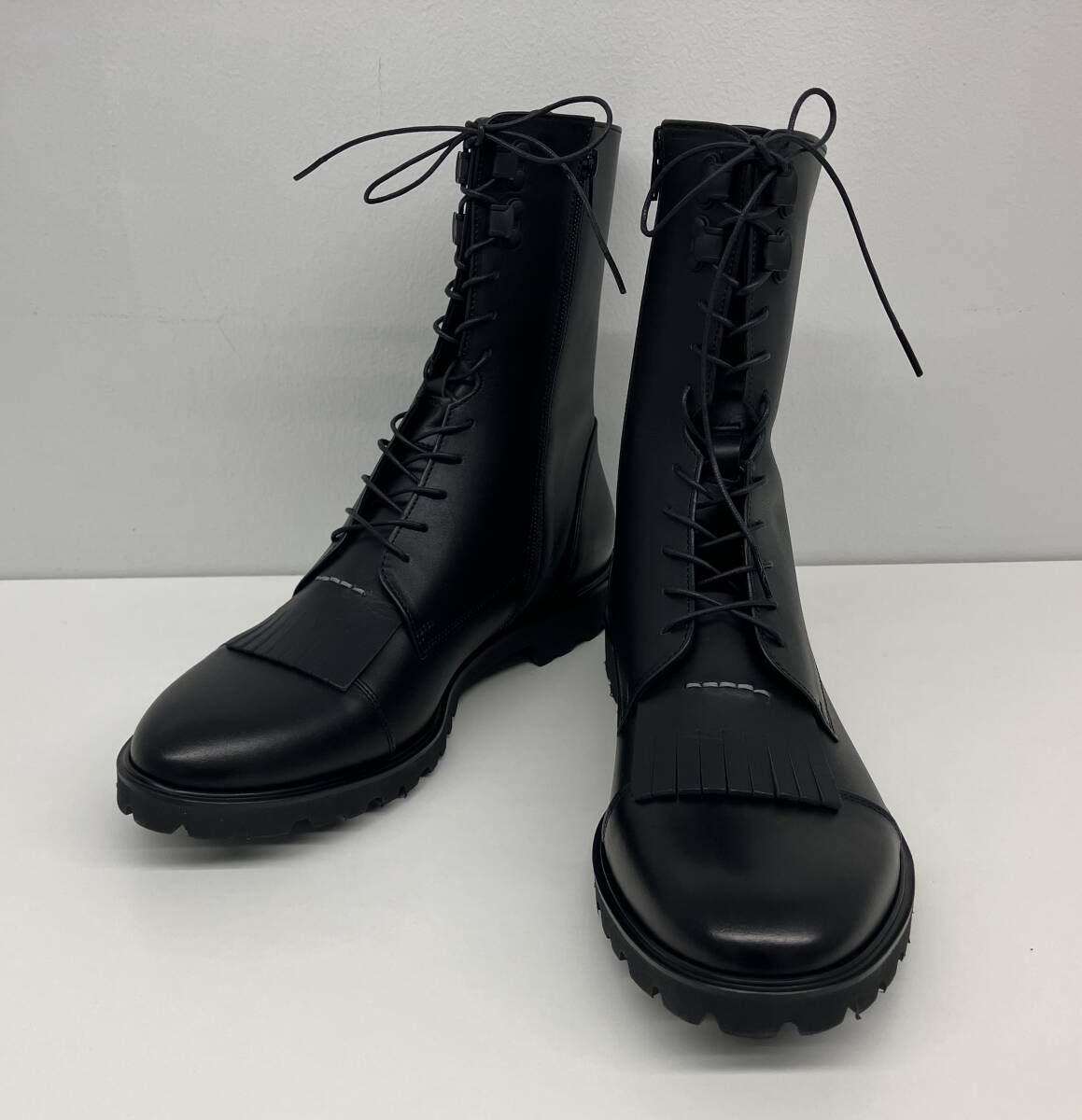 SOFTHYPHEN SAKIAS ソフトハイフン サキアス 編み上げブーツ ブラック