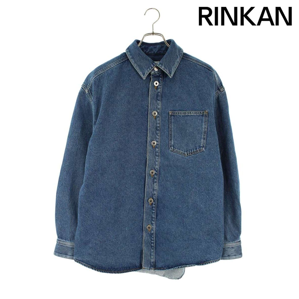 ロエベ アナグラム刺繍デニム長袖シャツ メンズ 46