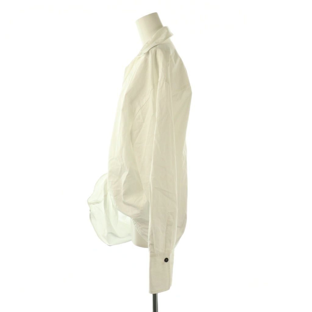 【中古】フェラガモ FERRAGAMO コットンドレスシャツ 長袖 44 ホワイト /HK ■OS レディース フェラガモ FERRAGAMO コットンドレスシャツ 長袖 44 ホワイト /HK