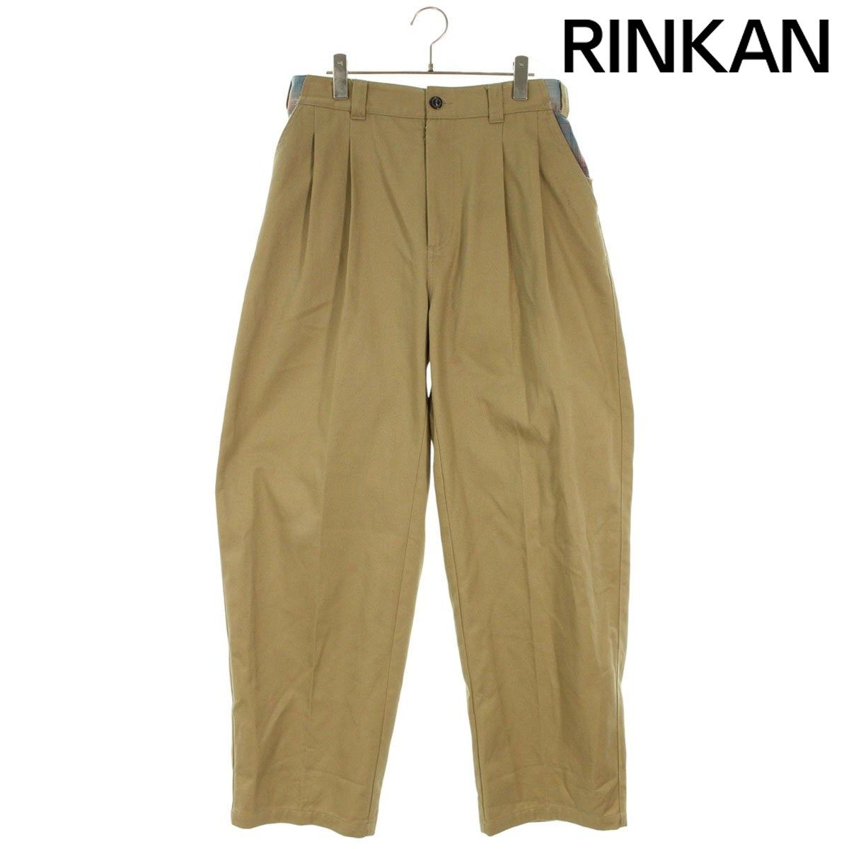 メゾンマルジェラ ×ペンドルトン 23 AW 再構築ワイドチノロングパンツ メンズ 38