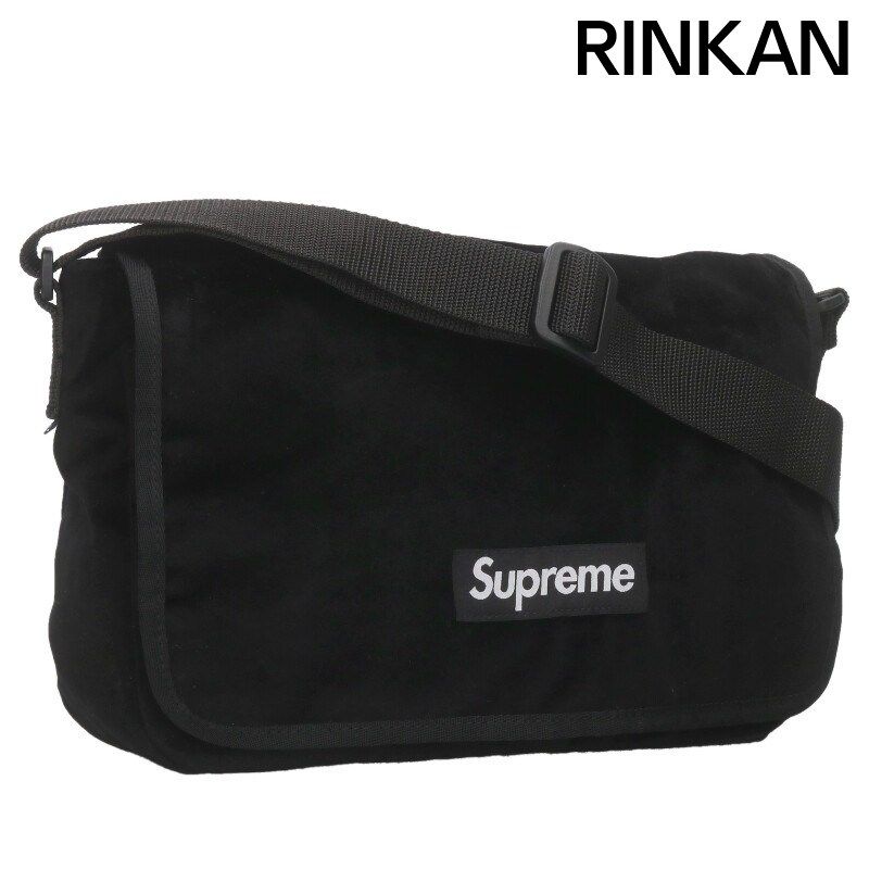シュプリーム 25 AW Velvet Small Messenger Bag ベルベットスモールメッセンジャーショルダーバッグ メンズ
