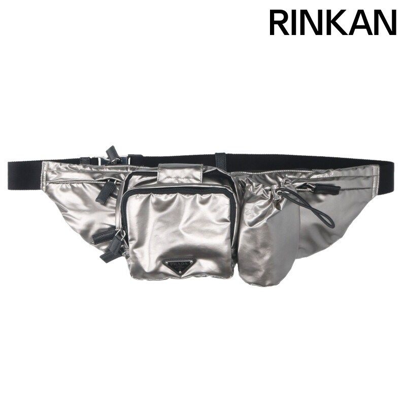 プラダ 2 VL 056 三角プレート付きナイロンボディバッグ メンズ