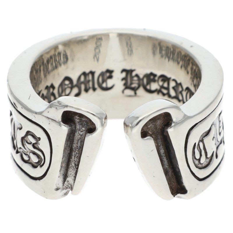 クロムハーツ LG SCROLL LABEL/ラージスクロールラベル リング メンズ