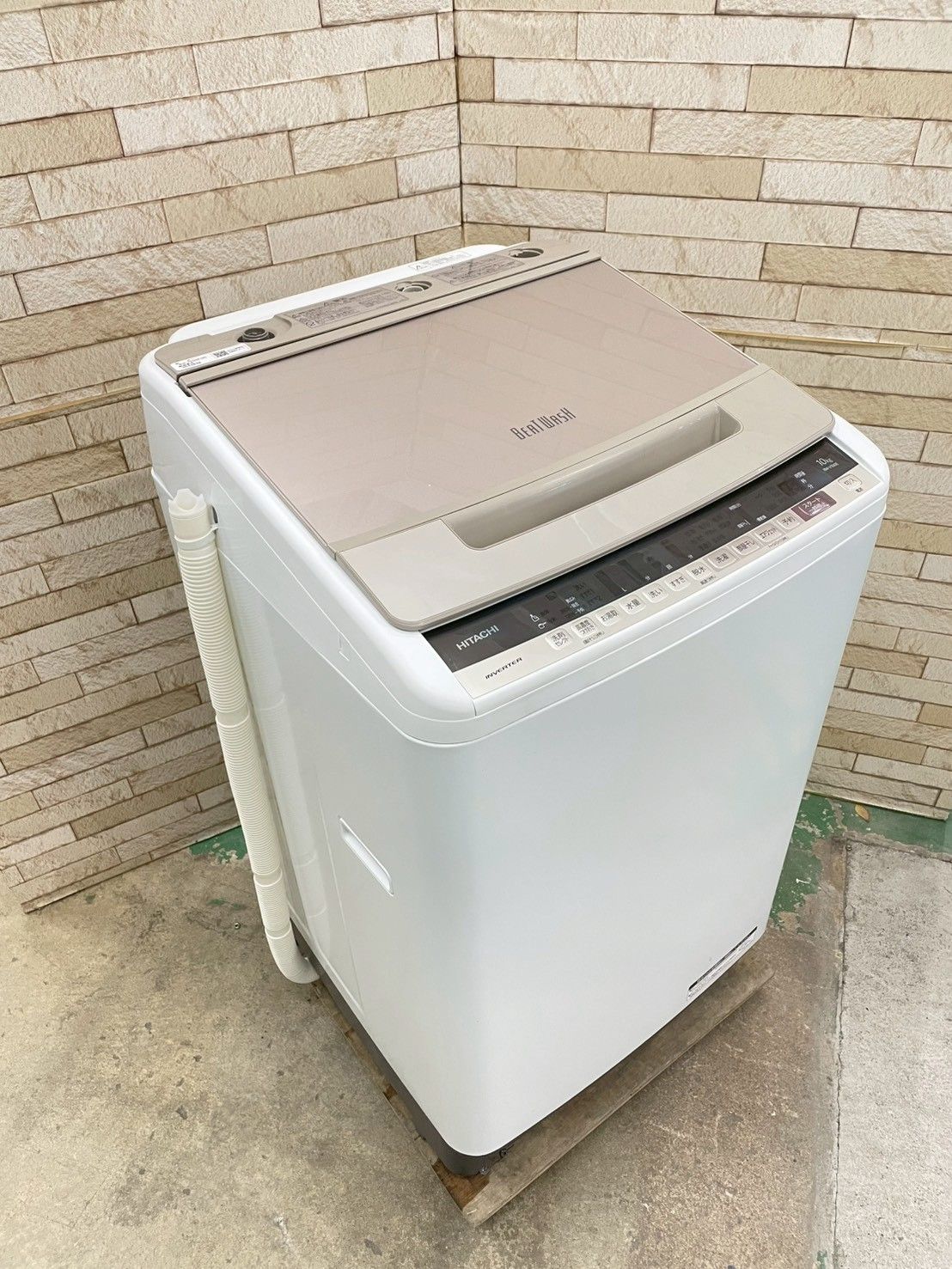 大阪送料無料☆3か月保障付き☆洗濯機☆日立☆10kg☆2020年☆BW-V100E