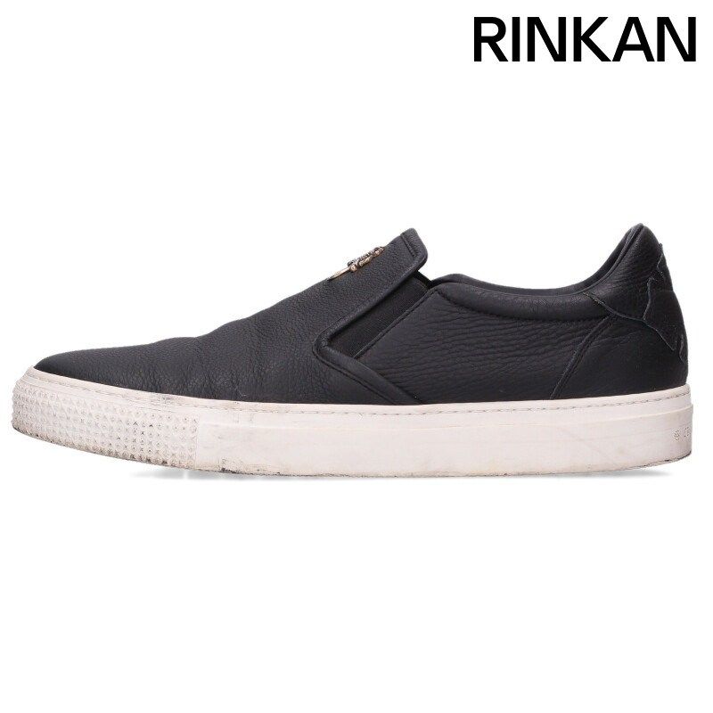 クロムハーツ SLIP ON BLK CALF/スリッポン CHプラスレザーパッチ
