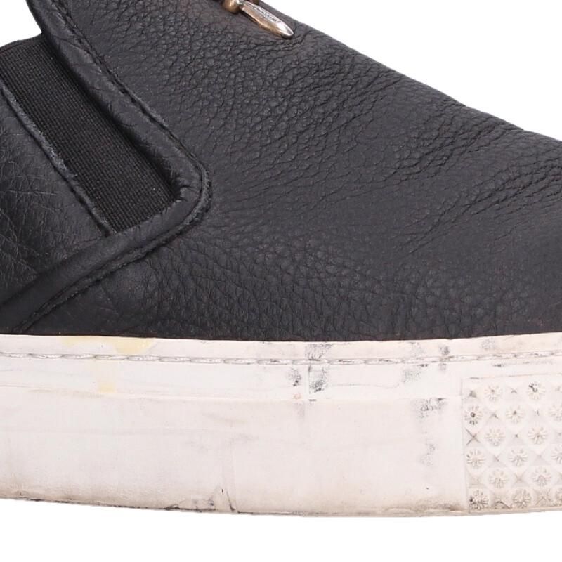 クロムハーツ SLIP ON BLK CALF/スリッポン CHプラスレザーパッチ