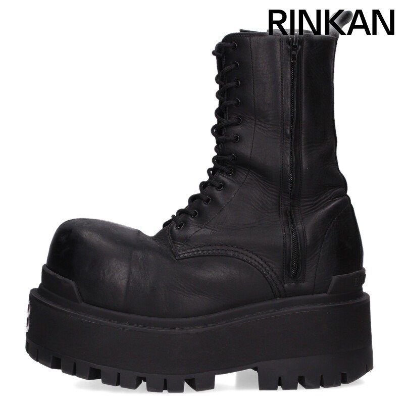 バレンシアガ 813689 ジャイアントレザーブーツ メンズ 42