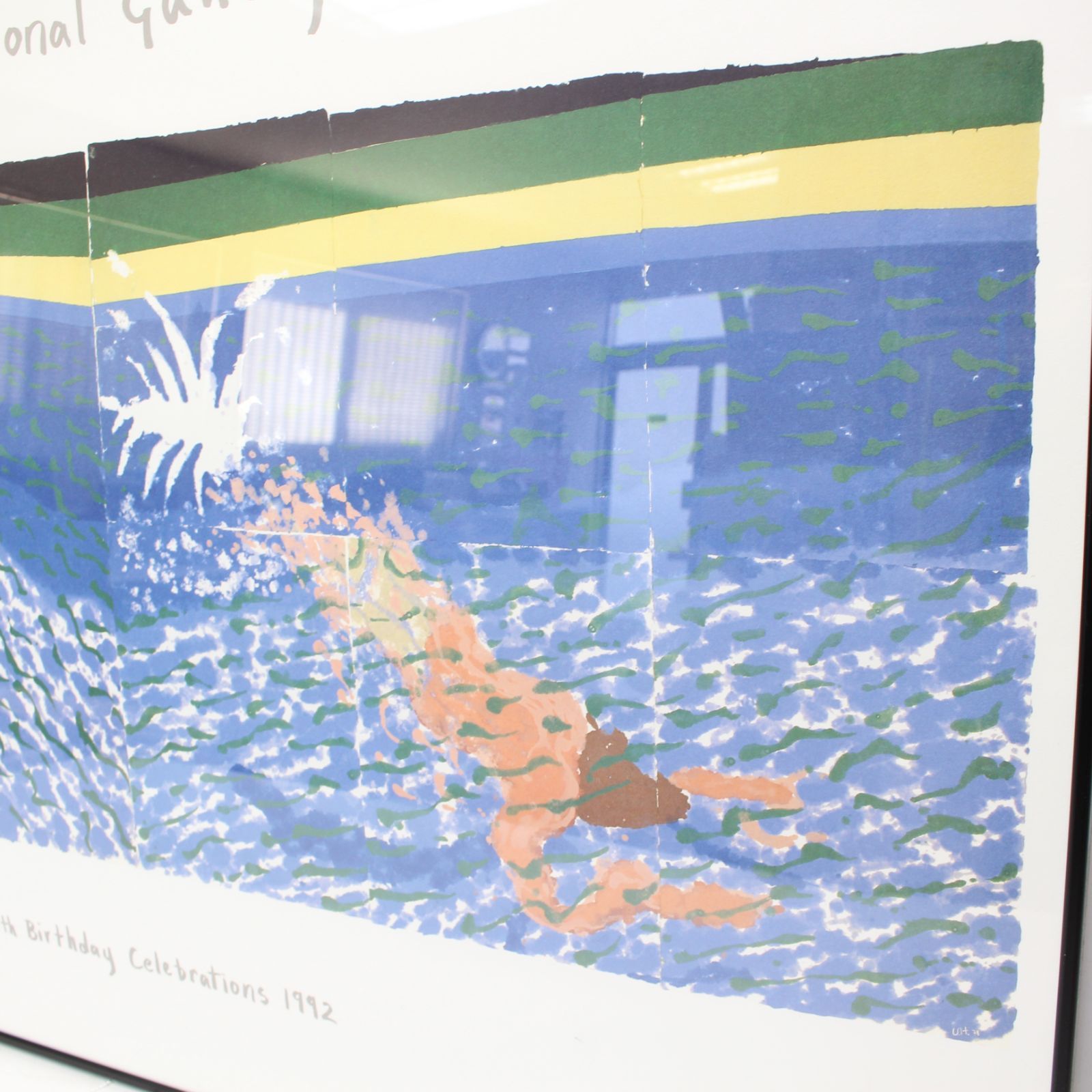 281)【貴重/額装品】ペーパープール デビット ホックニー インテリア