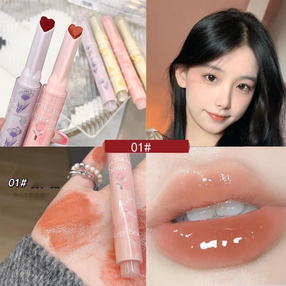 新品 SNS可愛い高発色とろけるリップメイク 肌色 メイク崩れなし