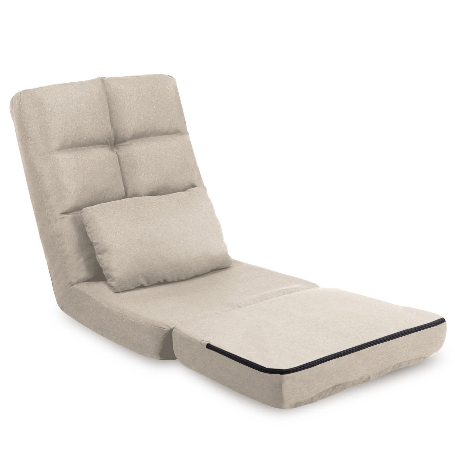 商品 お座敷チェア 1人掛け 一人用 座椅子ソファー 一人暮らし ロータイプ 簡易ベッド フロアチェア お宅ワーク 組立不要 収納やすい ゲーミング 新生活 腰が痛くならない 背もたれ 14段階 クッション付き 座椅子ベッド ふあふあ 誕生