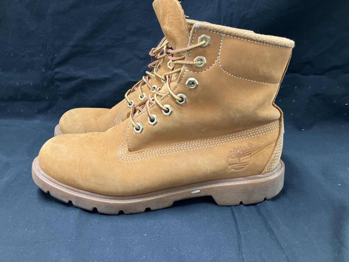 Timberland ティンバーランド レザー ブーツ 7.5 W ベージュ