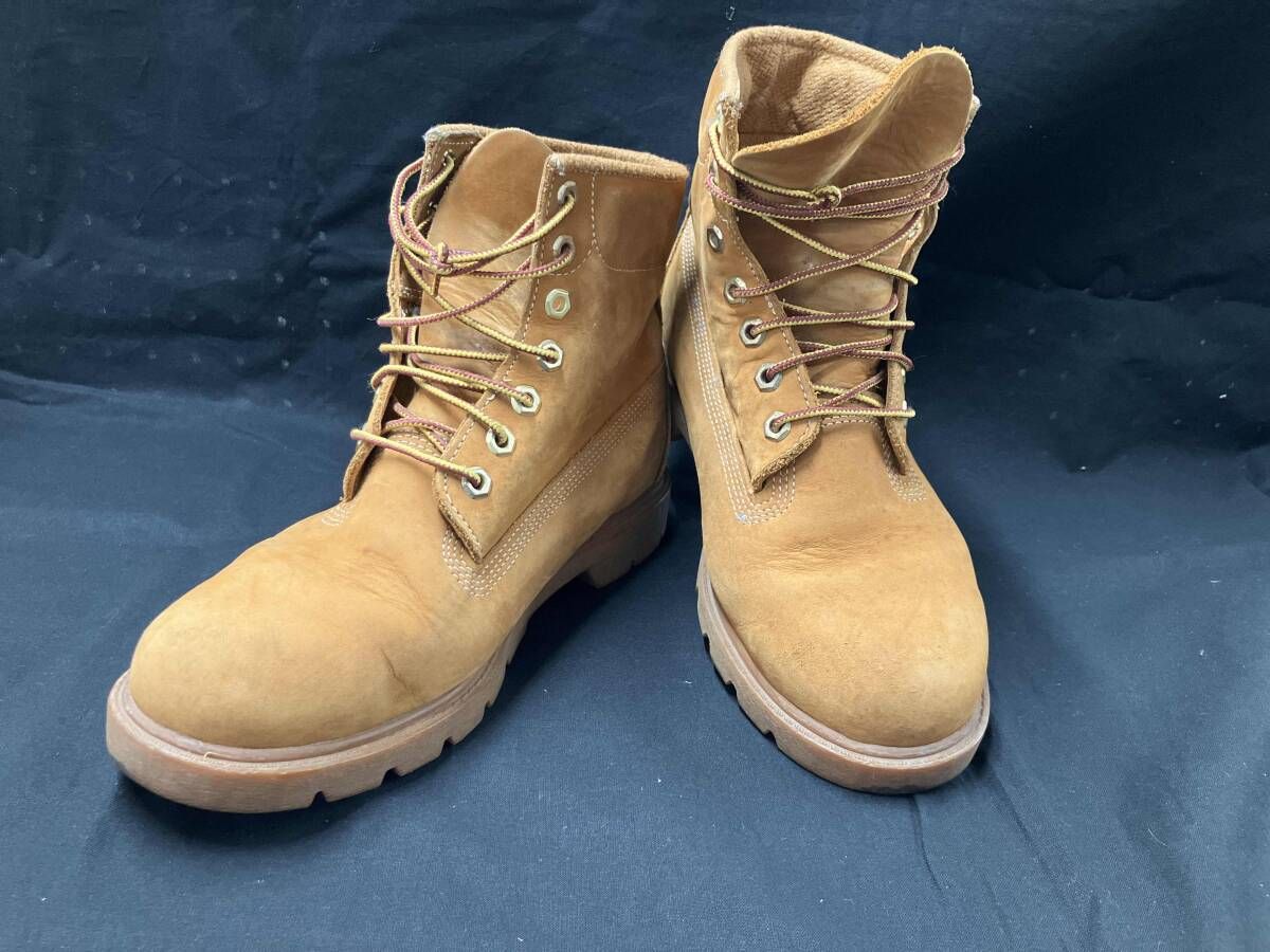 Timberland ティンバーランド レザー ブーツ 7.5 W ベージュ