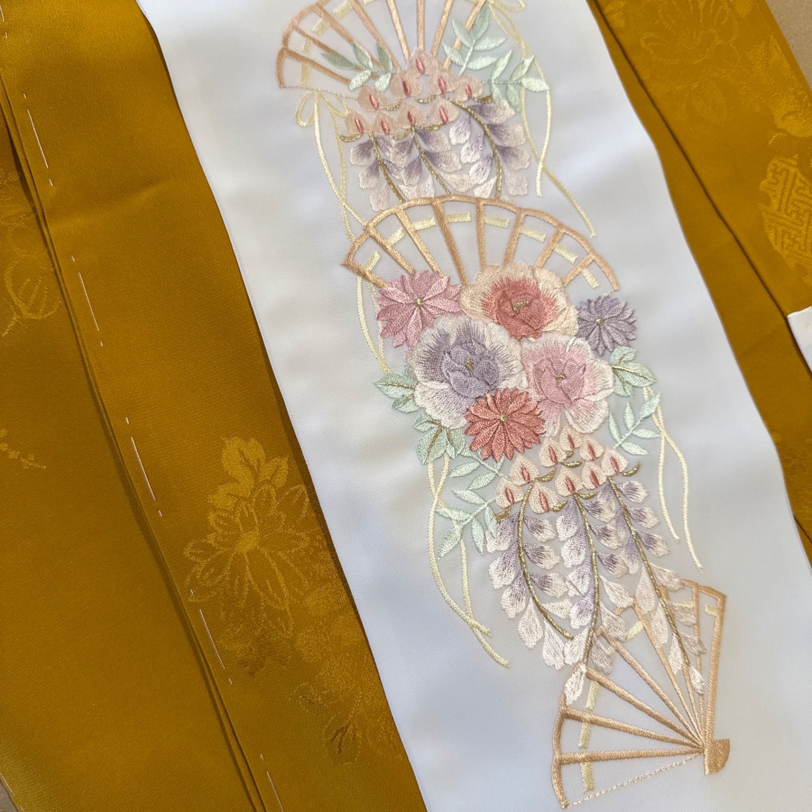 極上 辻が花 振袖・フルセット(7点) 手絞り・金彩・翠山工房・落款有