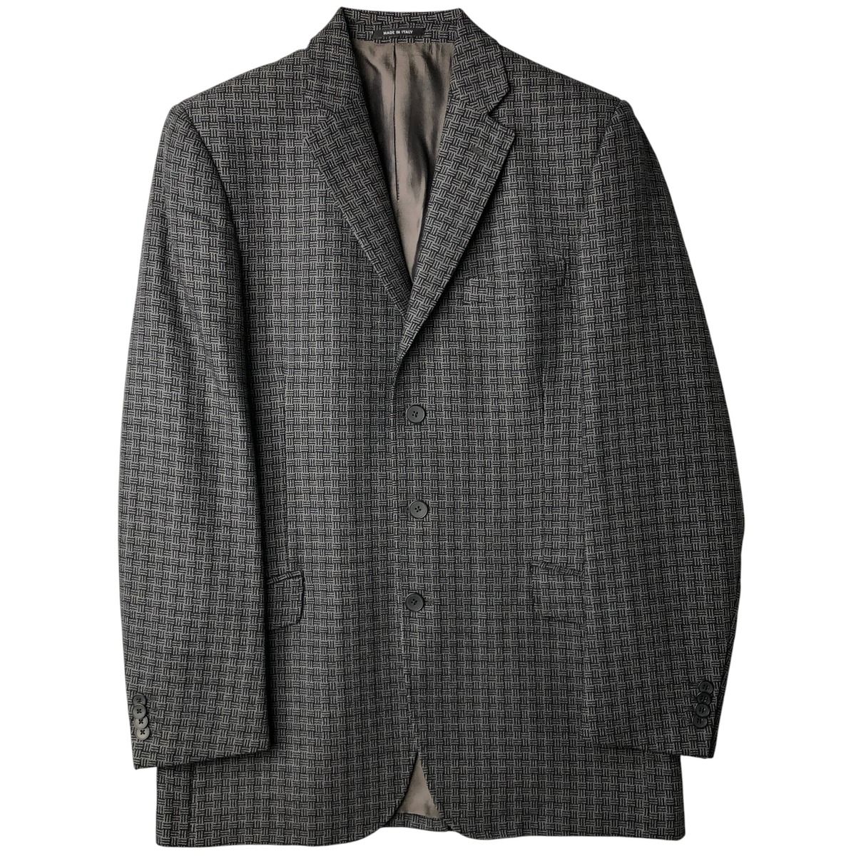 古着 CG collections 総柄 ウールテーラードジャケット イタリア製 メンズM相当|eaa 605596