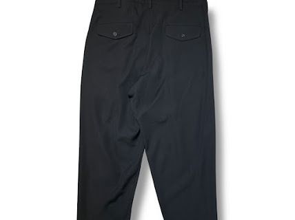 24AW YOHJI YAMAMOTO POUR HOMME ロングパンツ ARMY GABARDINE SIDE CURVE PANTS 3サイズ H0-P21-101 ヨウジヤマモトプールオム