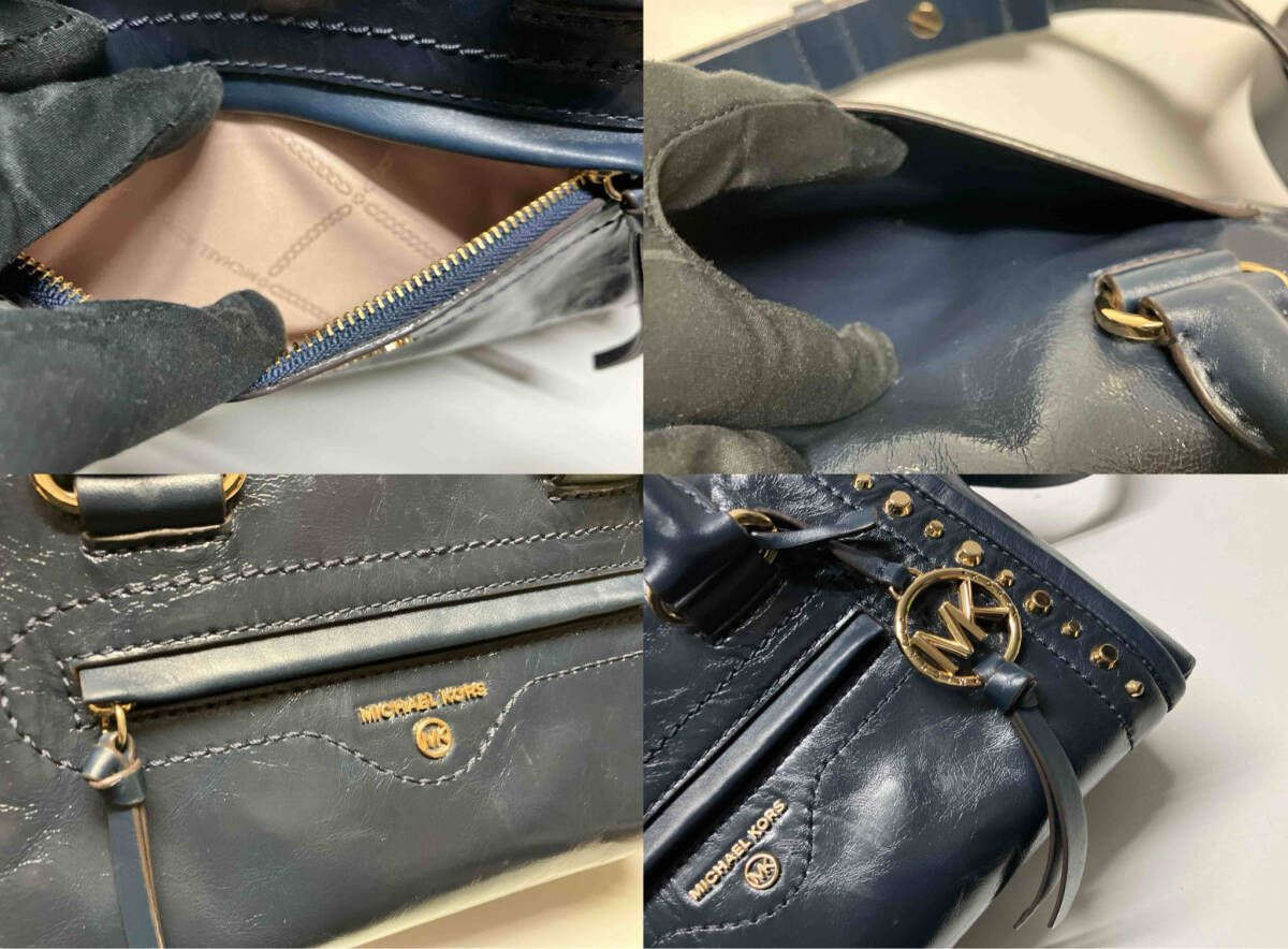 ネイビーレザー