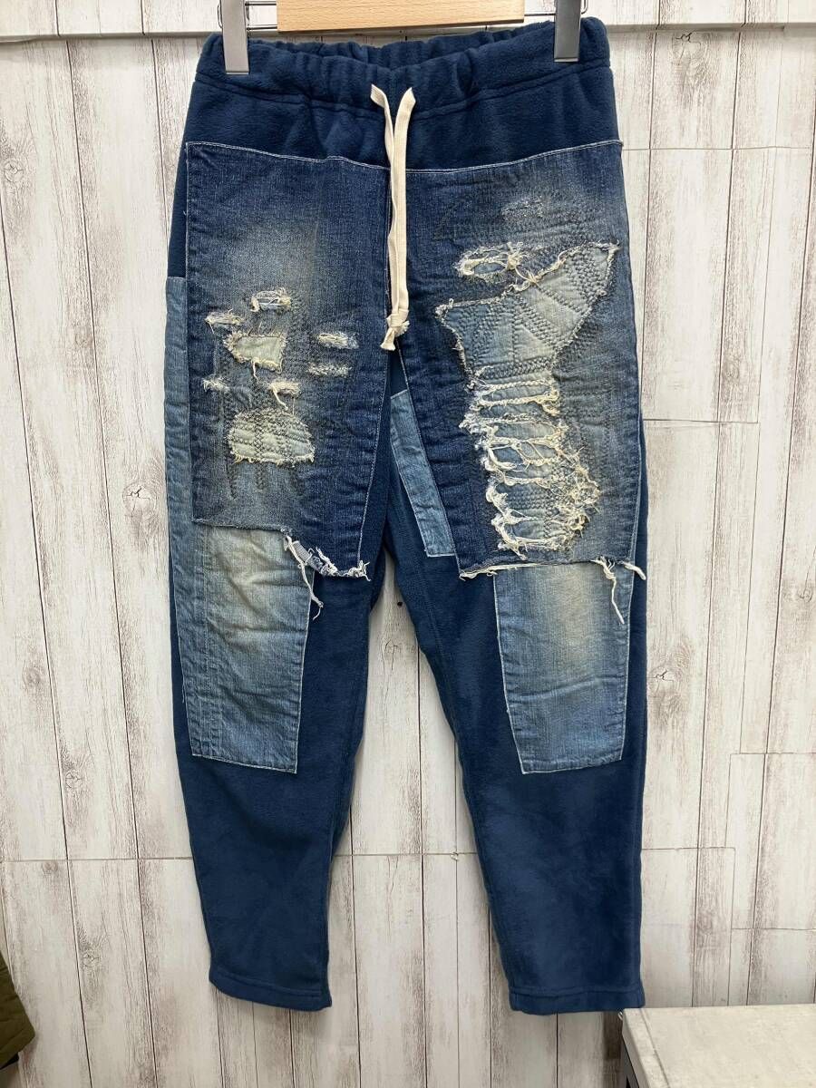 DENIM 768605 リペア加工 パンツ