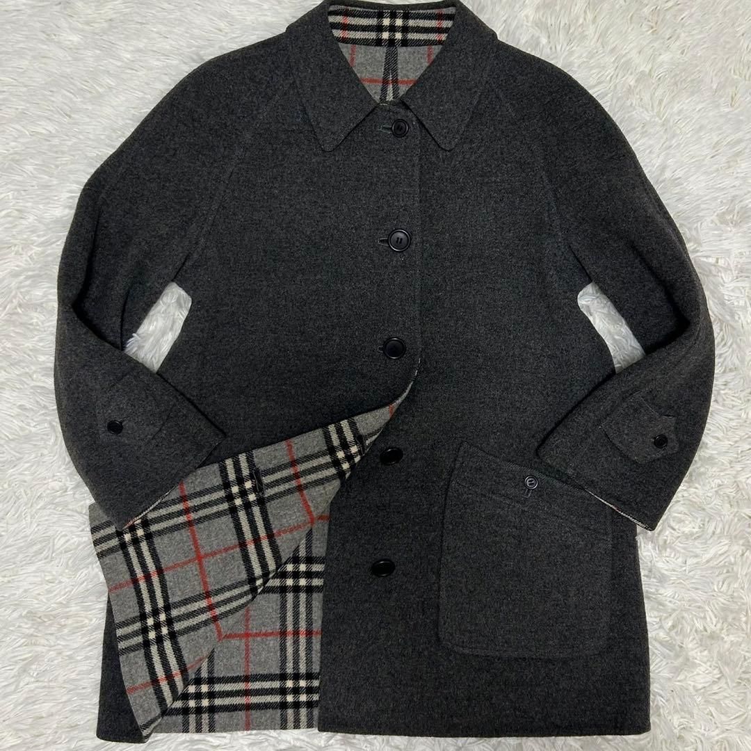 極美品/M】BURBERRYS バーバリーズ リバーシブル チェスターコート