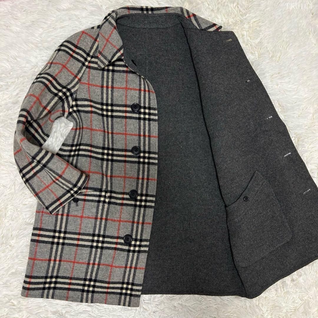 極美品/M】BURBERRYS バーバリーズ リバーシブル チェスターコート