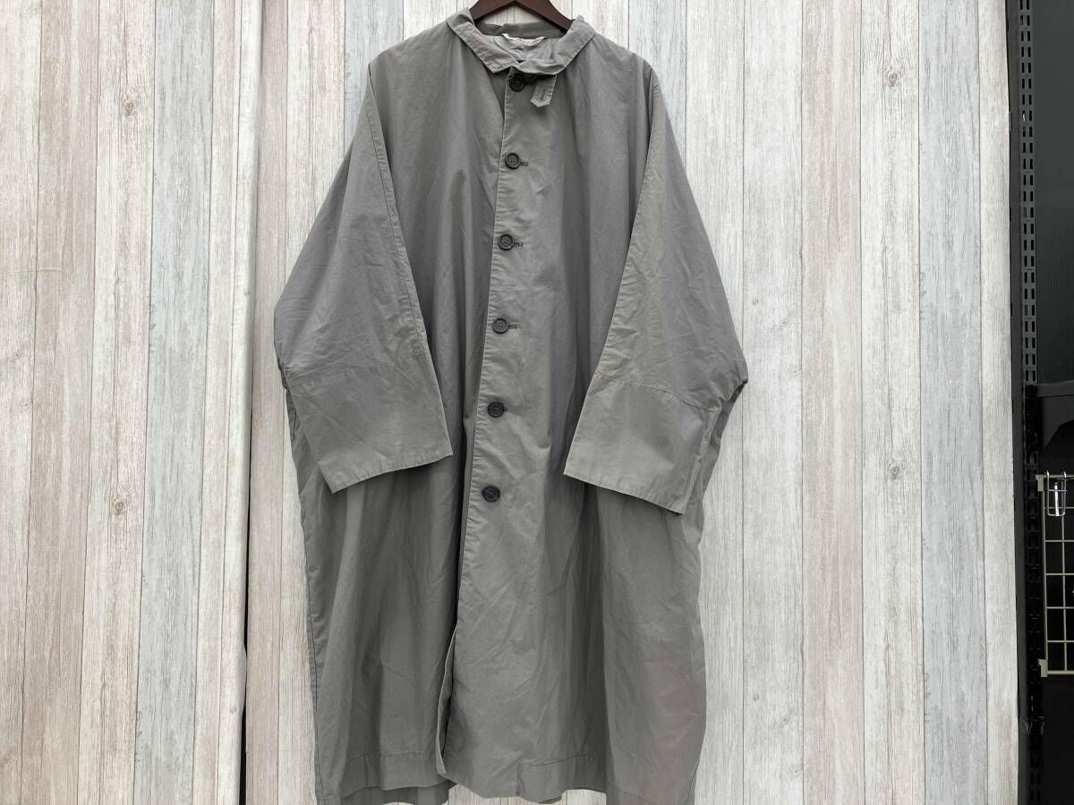 CASEY ケイシーケイシー ステンカラーコート M メンズ 袖丈短 グレー 裏地付き