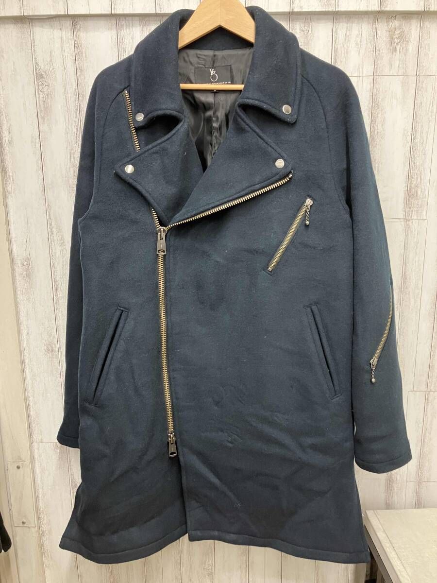 VIRGO その他コート 黒 ダブルライダースロングコート２ ウール VG- JKT-341