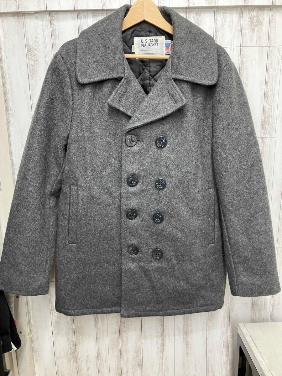 ALPHA U.S.740 N グレー アメリカ製 38 ピーコート