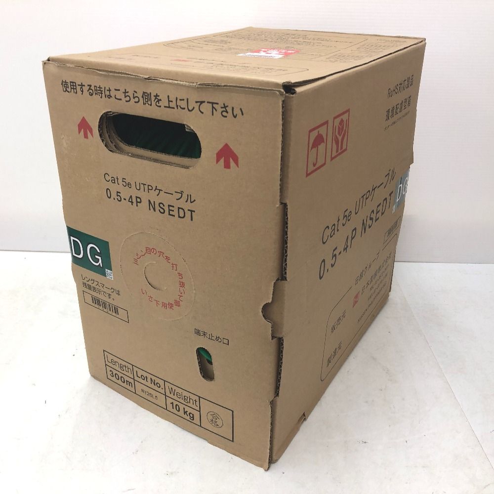 緑 300m LANケーブル UTPケーブル Cat5e 日本製線 UTPケーブル　緑:300m 日本製線　Cat5e 0.5-4P 未 DG NSEDT PCケーブル・コネクタ