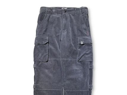 25 SS Supreme × GOODENOUGH コーデュロイパンツ Corduroy MilitaryPant グレー シュプリーム グッドイナフ