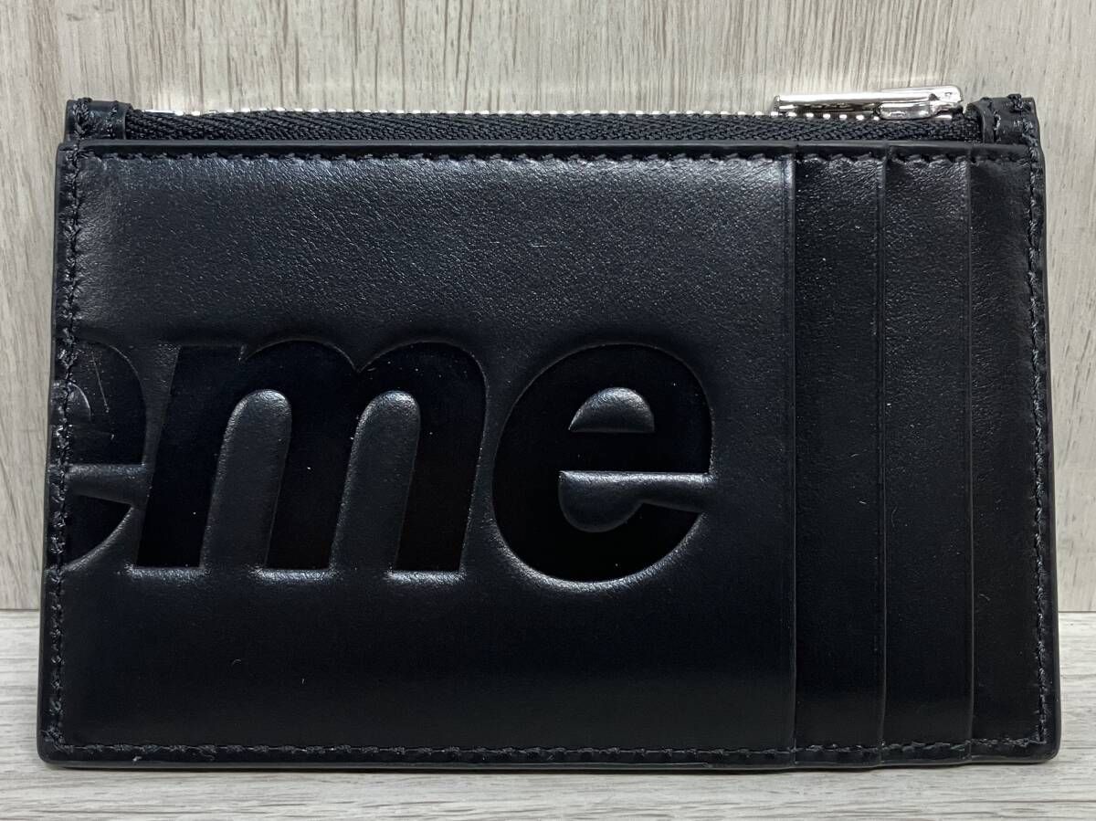 Supreme イタリア製 25SS Leather Zip Card Holder 本革 レザー ジップ