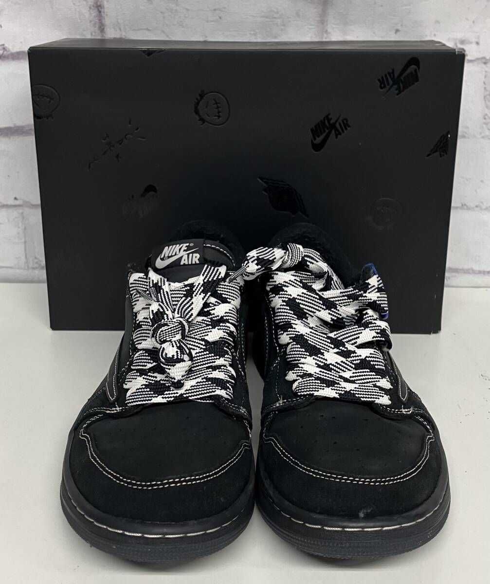 Travis Scott × Nike トラヴィススコット×ナイキ Air Jordan 1 Low OG SP Black Phantom 28 cm ブラック 箱あり 付属品あり メンズ 夏