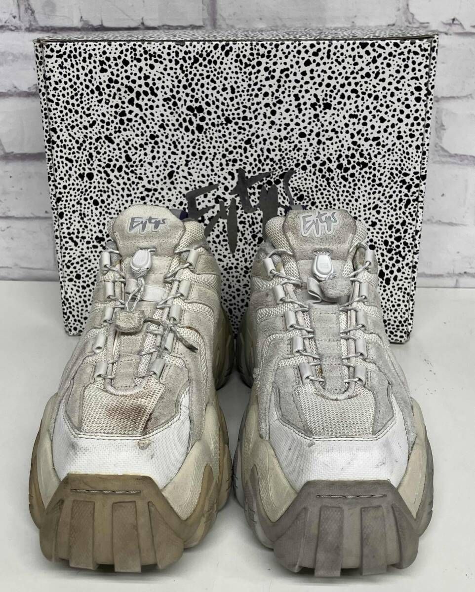 EYTYS エイティス Halo Suede スエードスニーカー サイズ39 オフホワイト チャンキーソール 厚底スニーカー メンズ 冬