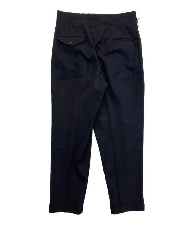 コムデギャルソンオムプリュス 2タックスラックスパンツ ネイビー 90ss