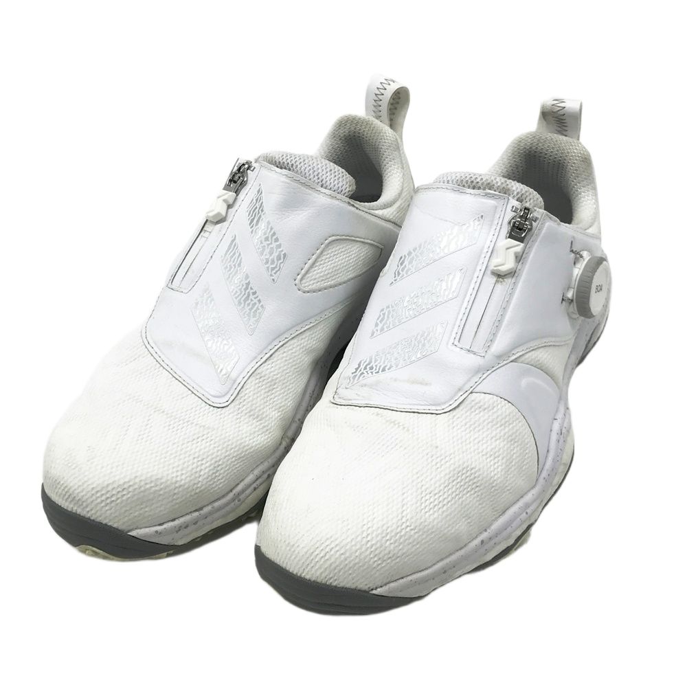 ADIDAS GOLF アディダスゴルフ 2025年モデル ID 8605 コードカオス ボア スパイクレス ゴルフシューズ ホワイト系 25 ゴルフウェア メンズ ストスト