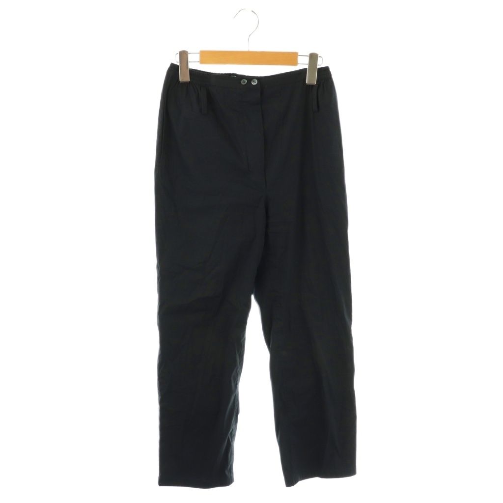 【中古】プラダ PRADA 25年 P262J コットンポプリン テーパードパンツ ボタンフライ 36 ネイビー レディース プラダ PRADA 25年 P262J コットンポプリン テーパードパンツ ボタン