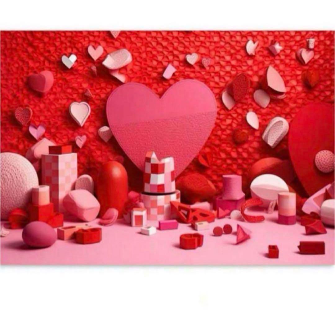 タペストリー 背景布 バレンタイン パーティー ハート 壁掛け 模様替え