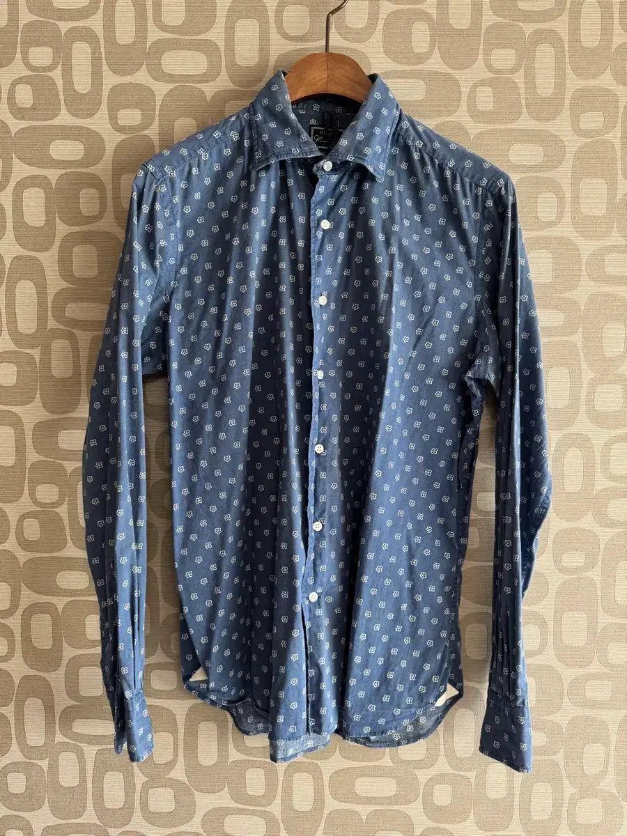 Orian オリアン フラワー パータン シャツ