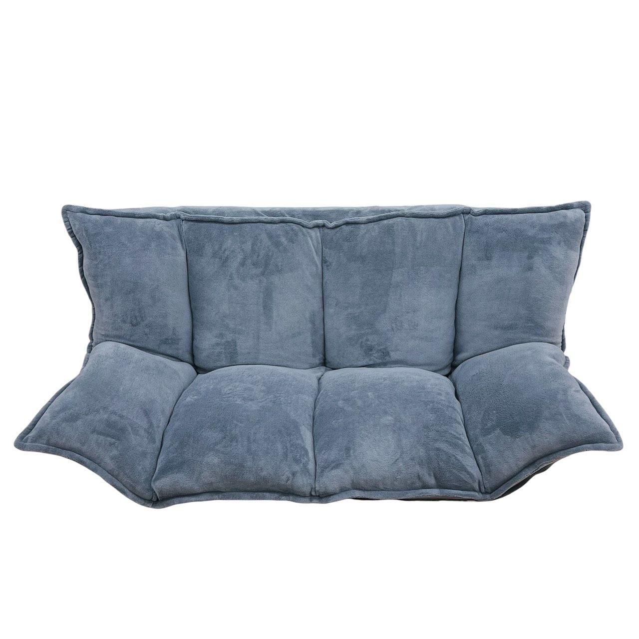 LOWYA ロウヤ Guppy 2 v 3 ニューグッピー 2人掛け 肉厚 フロアソファ リクライニング グレー