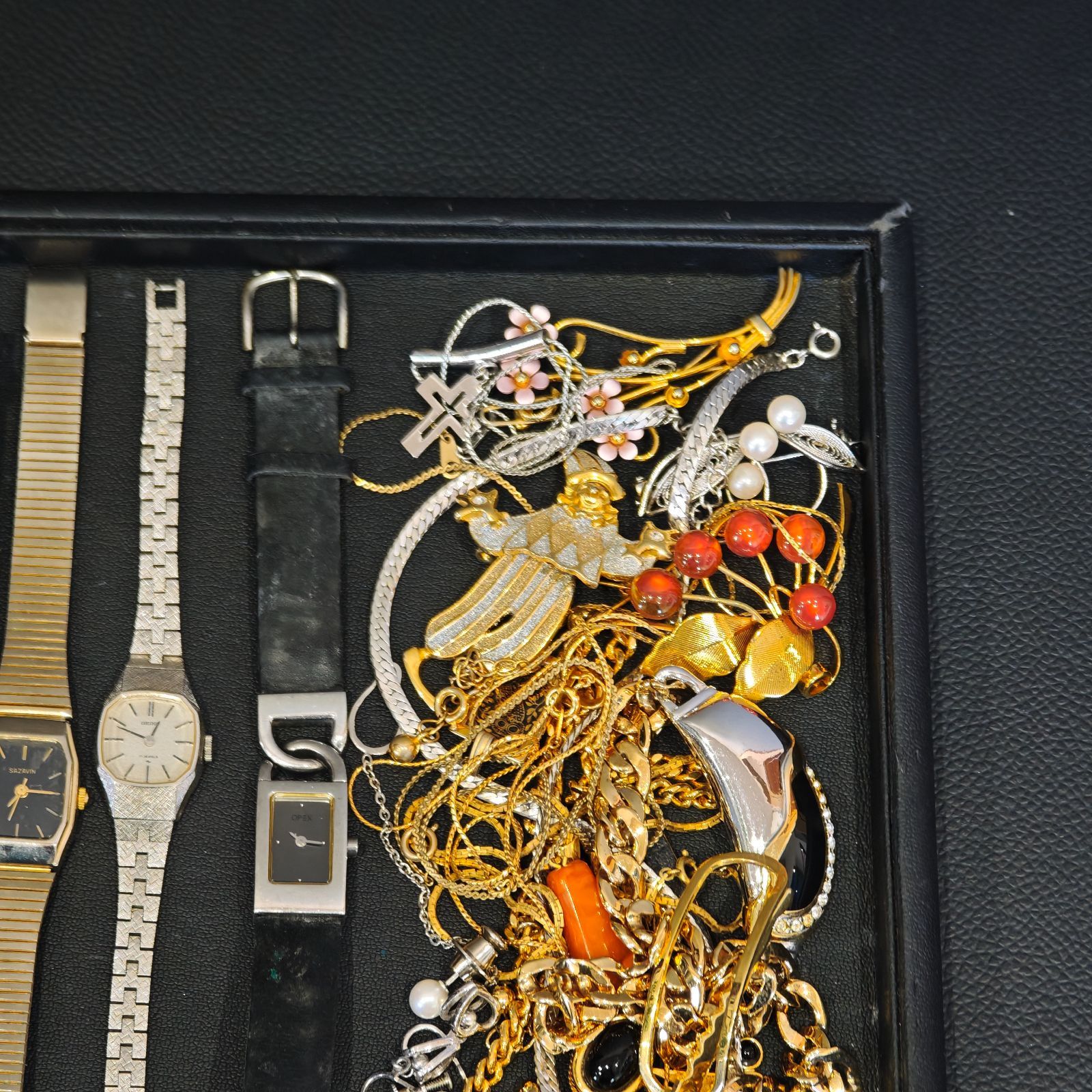  遺品整理 メッキアクセサリー 時計 アクセサリーおまとめ ネックレス セイコー SEIKO シチズン 手巻き時計 腕時計(アナログ)