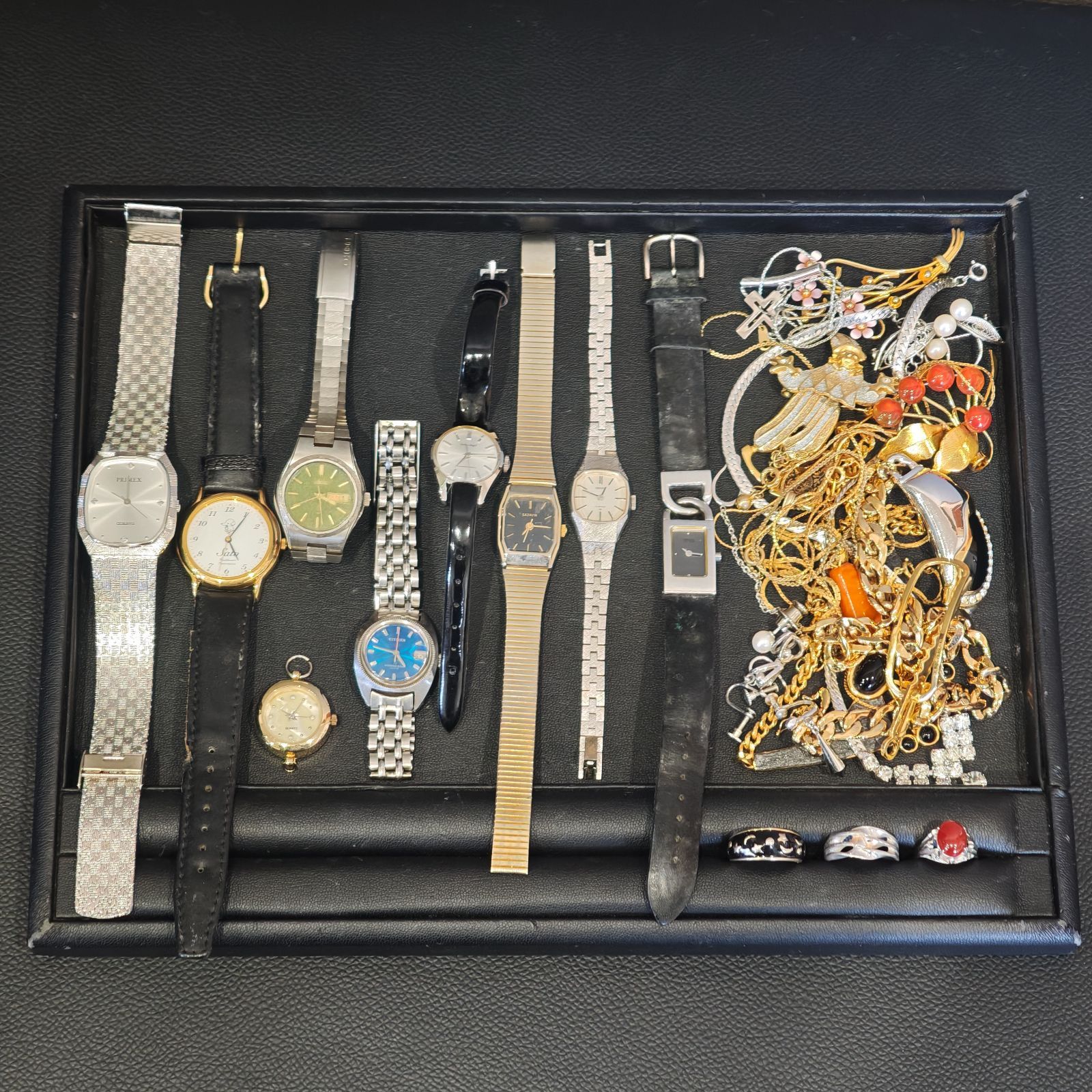 遺品整理 メッキアクセサリー 時計 アクセサリーおまとめ ネックレス セイコー SEIKO シチズン