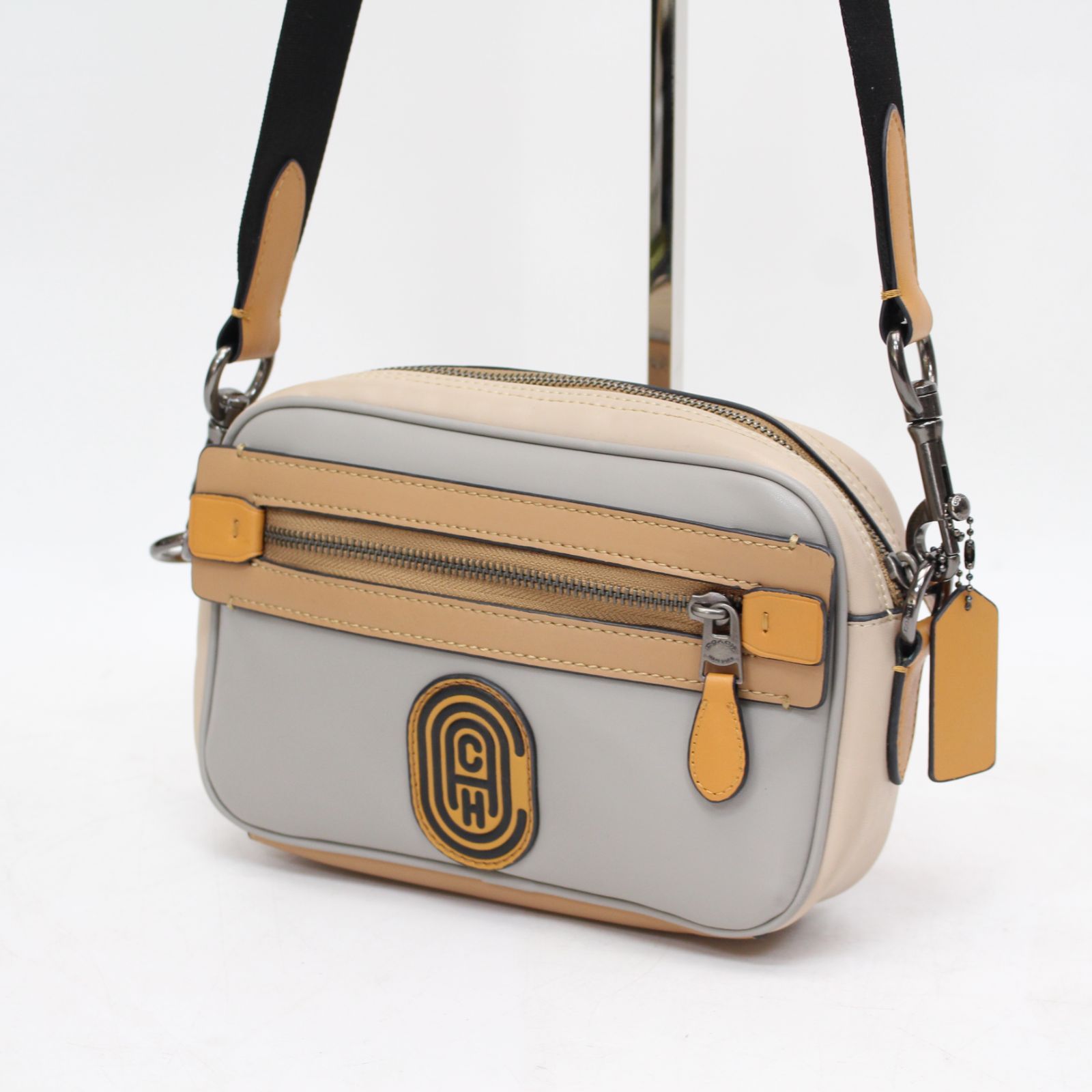 IS558)【美品】COACH コーチ メンズ ショルダーバッグ アカデミー 