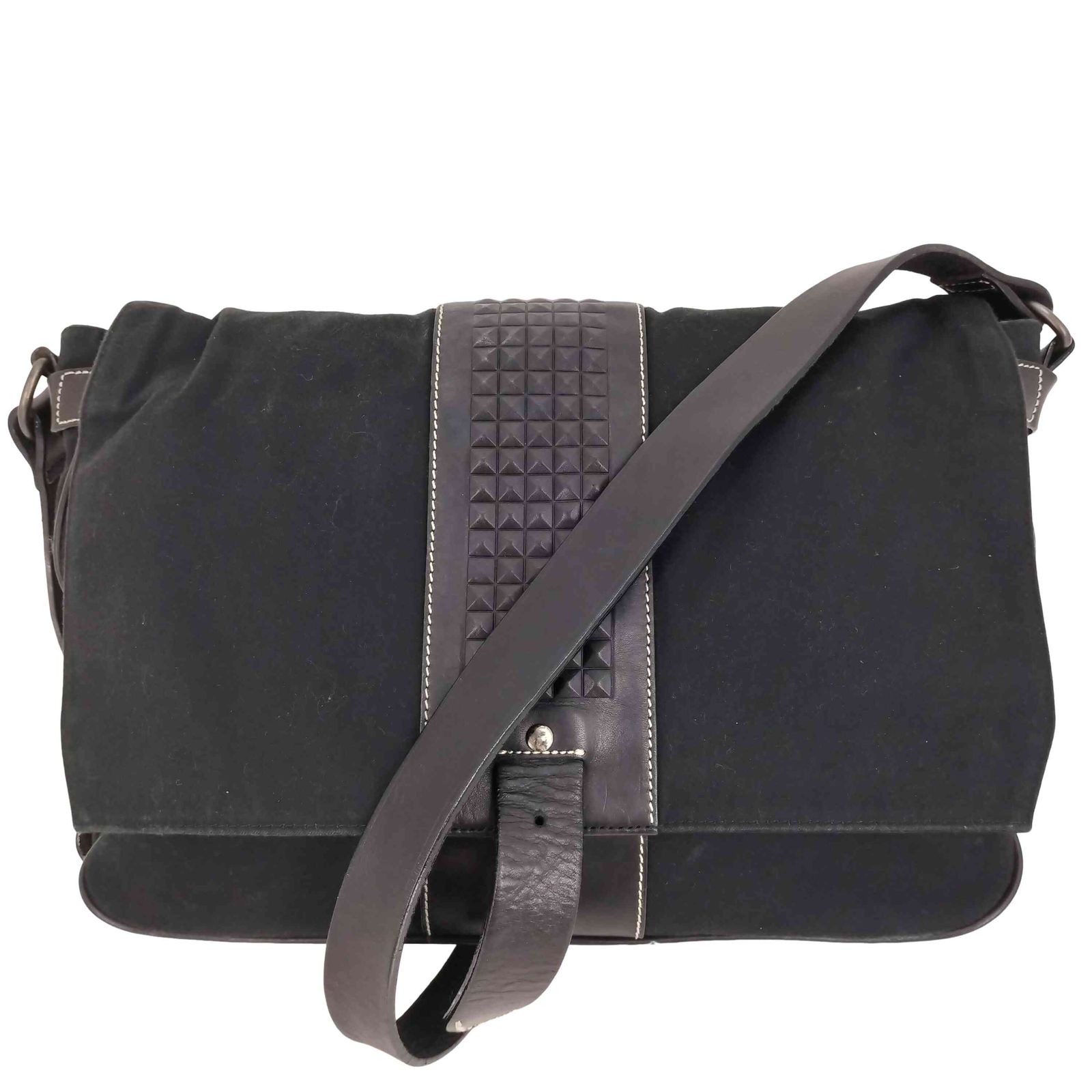 【貴重】Jean Paul Gaultier☆パテントレザー スタッズショルダー ジャンポールゴルチエ Jean Paul GAULTIER レザー ストラップ スタッズ