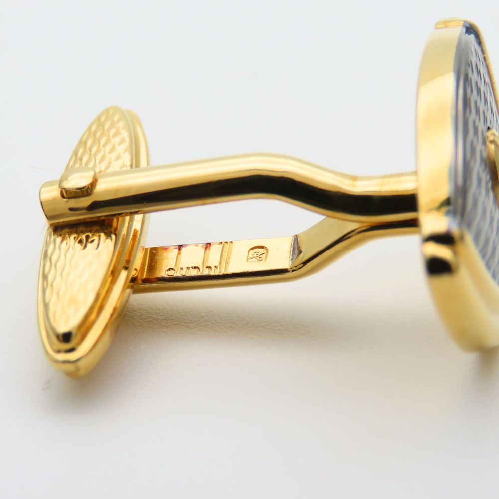 中古】 ダンヒル タイピン カフスセット メタル ゴールド シルバー