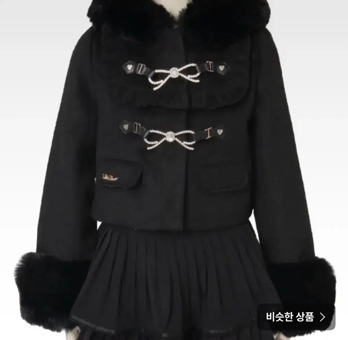 未開封 新品) リズリサ ショートコート ブラック 地雷系 量産型 地雷系